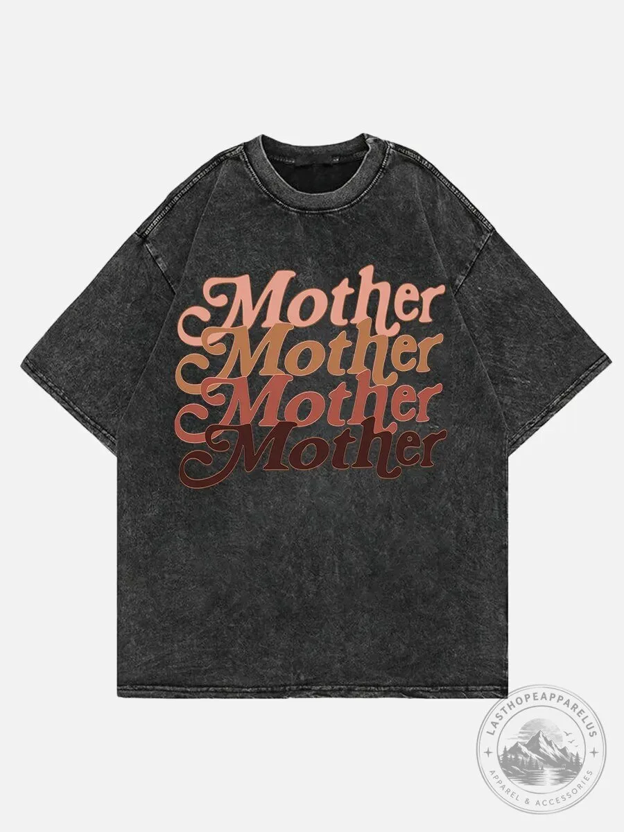Mother Mother Mother Mother Washed Black Graphic T-Shirt 2 Mother Mother Mother Mother Washed Black Graphic T-Shirt